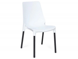 Стул Genius mod 75 белый/черные ножки