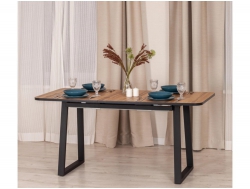 Стол Maltido Дуб Вотан/чёрный