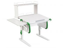 Парта СУТ.24-02-Д белый с зеленым
