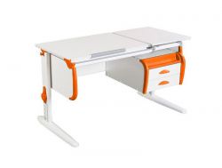 Парта СУТ.25-03 белый с оранжевым