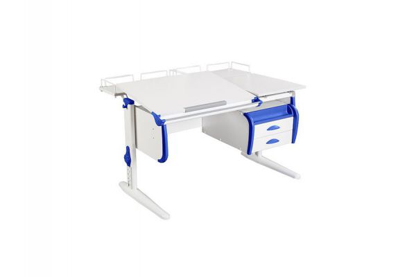 Парта СУТ.25-04 белый с синим