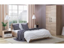 Спальня модульная Аврора Дуб Сонома/Белый