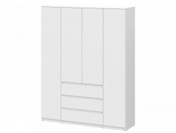 Шкаф четырехстворчатый Денвер Серия 2 Белый
