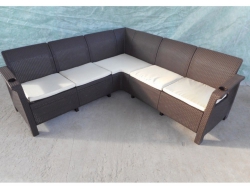 Угловой диван Yalta Corner Set шоколадный