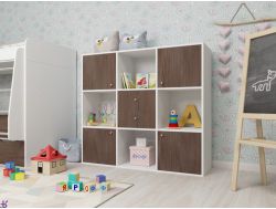 Стеллаж Джери белый-бодего