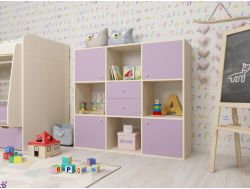 Стеллаж Джери дуб-ирис