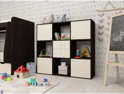 Стеллаж Джери венге-дуб