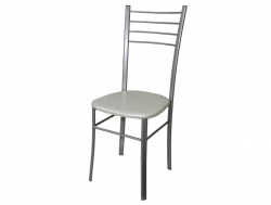 Стул Лайт ДХ-5 на серебряном каркасе цвет жемчуг