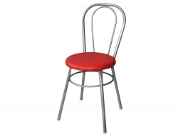 Стул № 1 ДХ-8 без мягкой спинки цвет красный