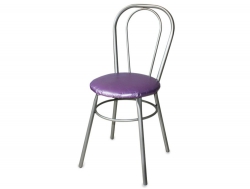 Стул № 1 ДХ-8 без мягкой спинки цвет сиреневый