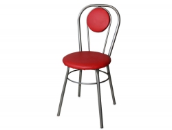 Стул № 1 ДХ-7 с мягкой спинкой цвет красный