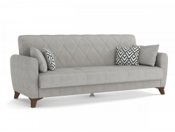 Диван-кровать 3-х местный Эдвин 2 думки велюр прага туман