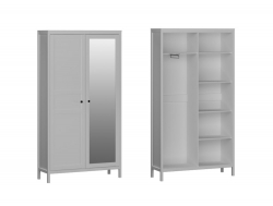 Шкаф для одежды 2-х дверный с одним зеркалом Фрея