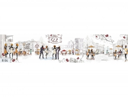 Кухонный фартук глянцевый R-04