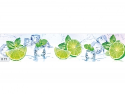 Кухонный фартук глянцевый R-17