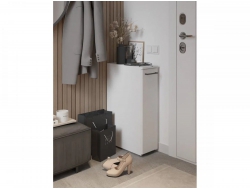 Тумба узкая универсальная 3 полки арт. 165 белый