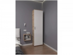 Шкаф со штангой и полками арт. 521 дуб сонома/белый