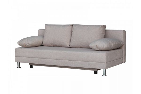 Диван Комфорт без подлокотников 4 подушки кэмел