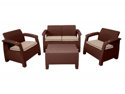 Комплект уличной мебели Yalta Terrace Set шоколадный