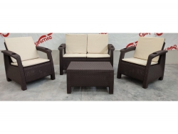 Комплект уличной мебели Yalta Premium Terrace Set шоколадный