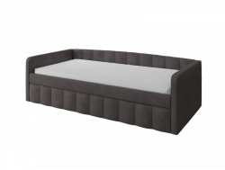 Кровать Молли 900 с выкатной частью вариант 3 серый графит