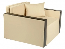 Кресло-кровать Милена с подлокотниками рогожка cream