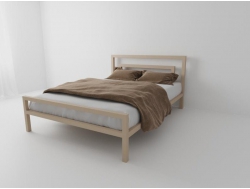 Металлическая кровать Куба 800*2000 мм бежевая