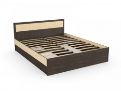 Кровать Дуэт Люкс 1200 Венге/Млечный Дуб