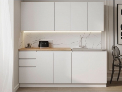 Кухня Мори 2000 мм белый