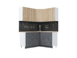 Кухонный гарнитур угловой Асти дуб сонома