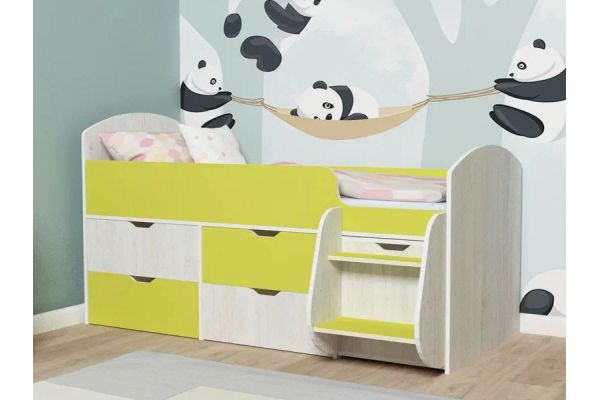 Кровать Малыш-7 Винтербер-Лайм