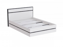 Кровать 1400 мм МС Аркон Белый/Бетон Темный