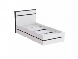 Кровать 900 мм МС Аркон Белый/Бетон Темный