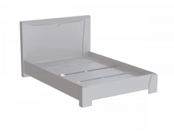 Кровать 1600 МС Ливерпуль Белый/Белый Глянец