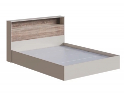 Кровать Люмьер 1600 с основанием ЛДСП Кашемир/Дуб Сонома