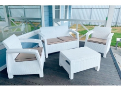 Комплект уличной мебели Yalta Terrace Set белый