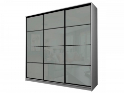 Шкаф-купе Max МШ-27-6-27/2-222 пленка светло-серая