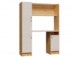 Уголок школьника Омега 2 Дуб золотистый/Белый