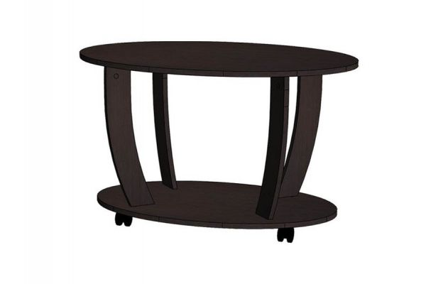 Стол журнальный овальный венге