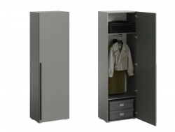 Пенал со штангой МС Люмьер 600*1950 мм Шиншилла серая