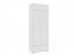 Шкаф 2-х створчатый Прага ЛДСП Белый