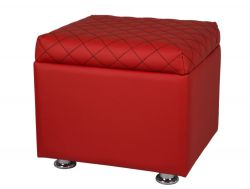 Пуф с крышкой Вега красный