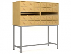 Шкаф картотечный 12 ящиков на металлокаркасе Лц.ШдК-24м Лицей