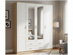 Шкаф 4-х створчатый Оливия с зеркалом