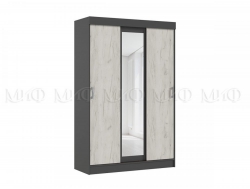 Шкаф Басямиф Дуб крафт белый/Графит
