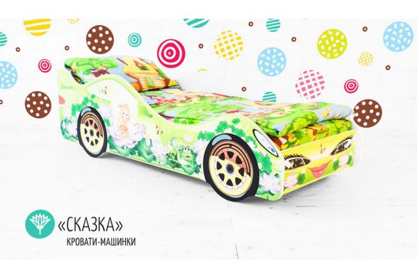 Кровать детская машинка Сказка