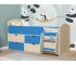 Кровать Малыш-7 Дуб-Голубой
