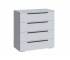 Комод 4 ящика МС Люмьер Белый