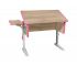 Парта СУТ 41 с боковой полкой сонома-розовый