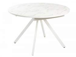 Стол раздвижной Локи ЛДСП Белый мрамор
